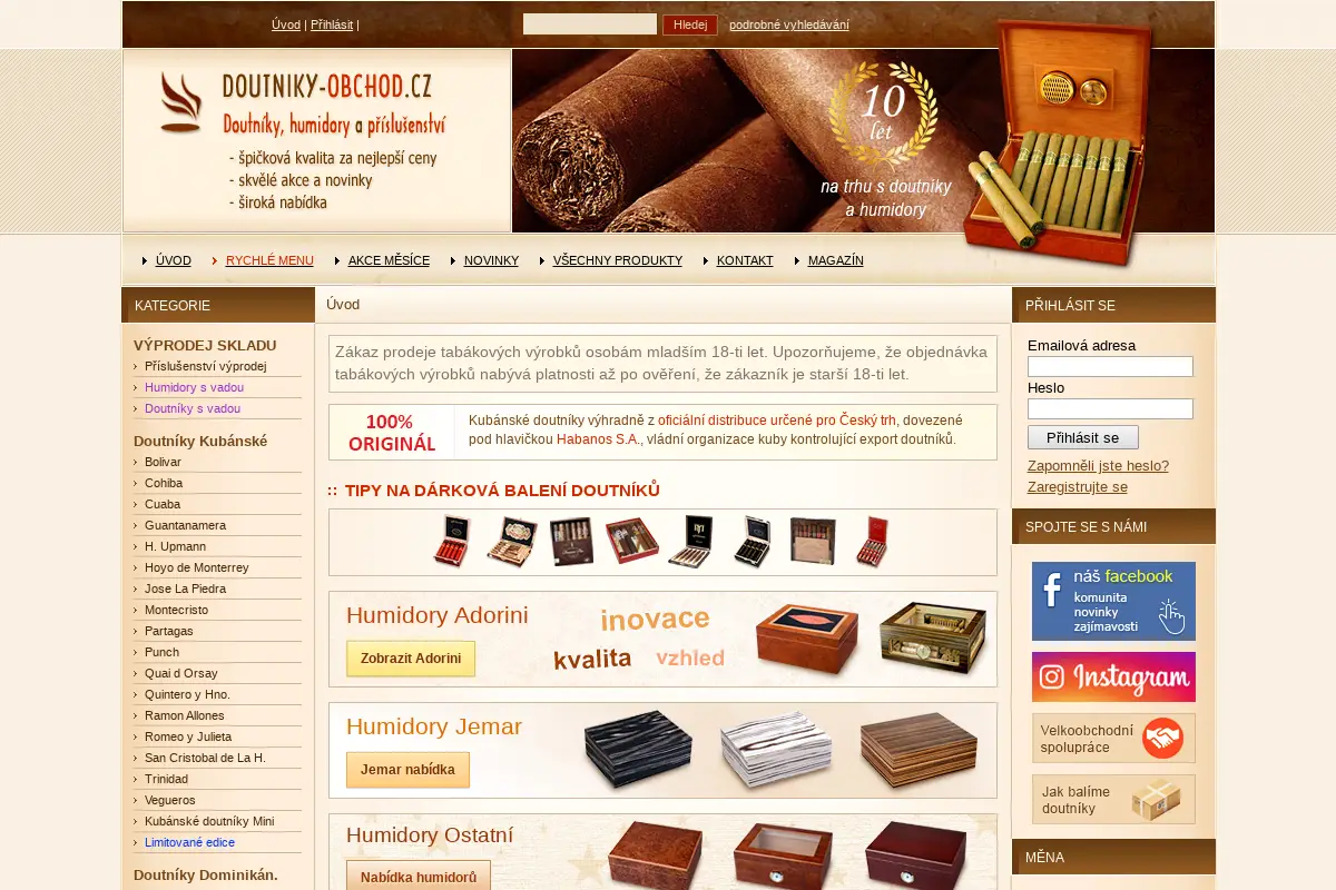 Doutniky-obchod.cz